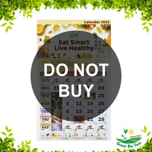 CNY Small Calender (Free Gift)