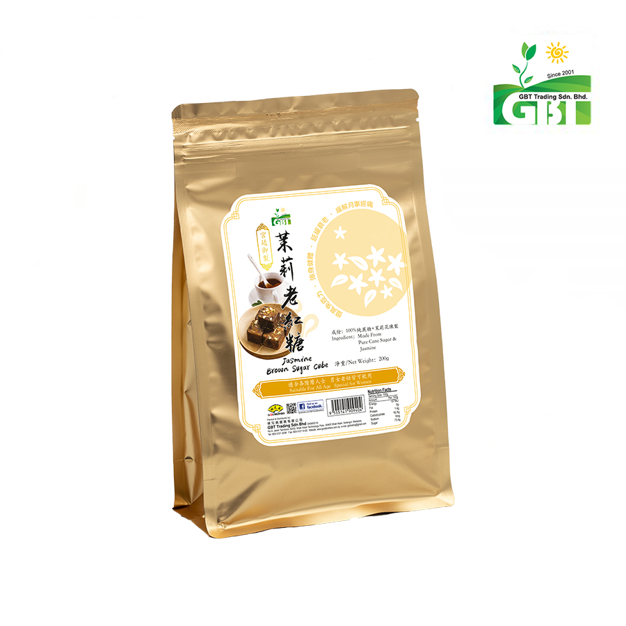 茉莉老红糖 Jasmine Brown Sugar Cube (200g)