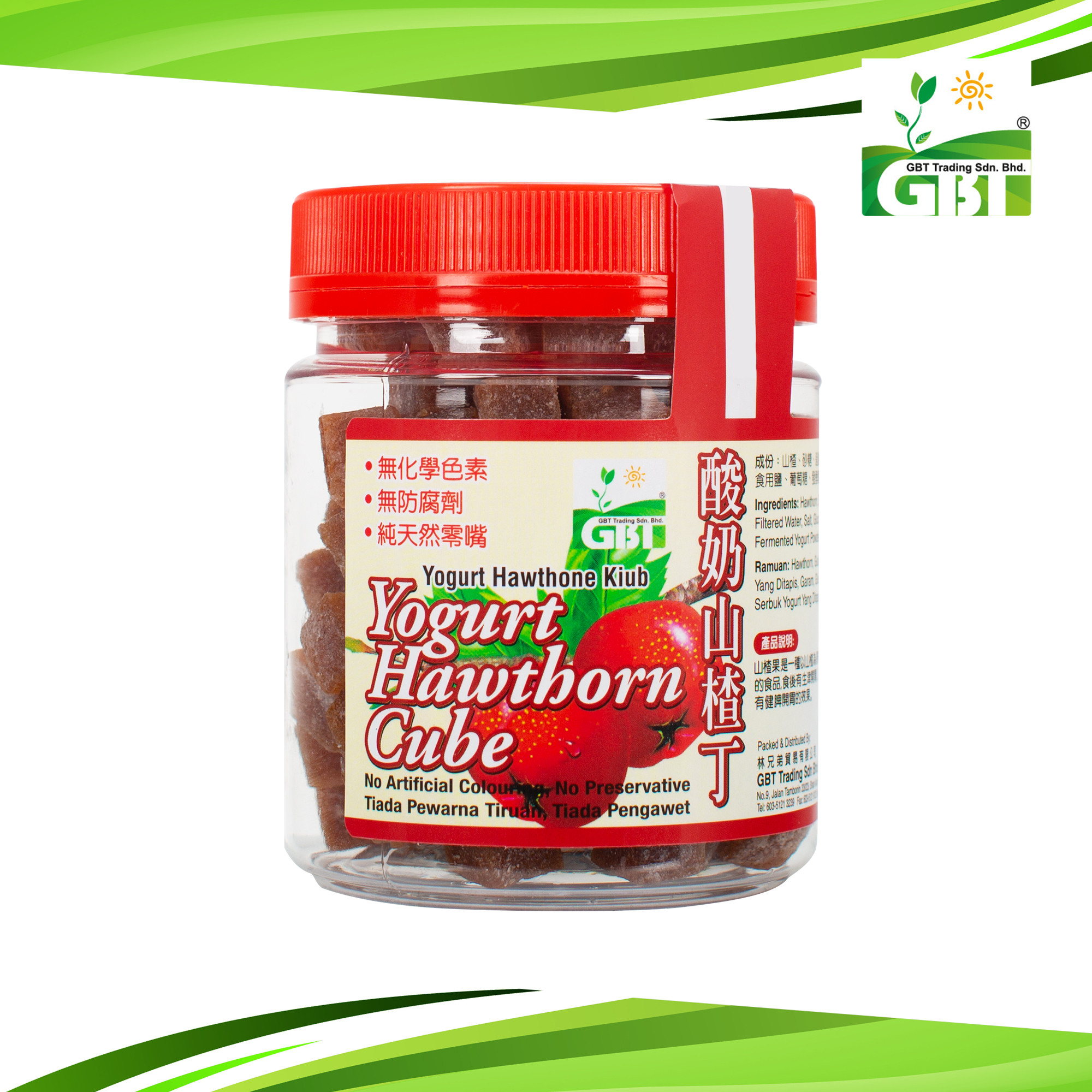 GBT Yogurt Hawthorn Cube 酸奶山楂丁 130g